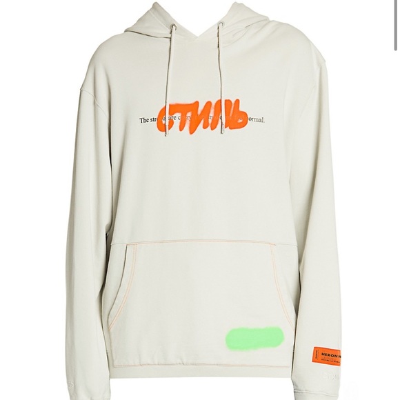 heron preston grey hoodie